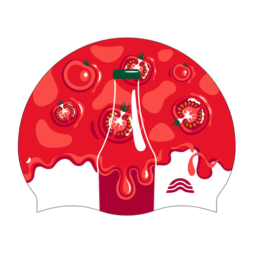 Tomatos Red/White Silicone Cap