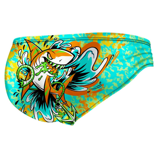 Angry Shark Orange Brief