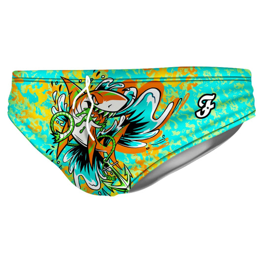 Angry Shark Orange Brief